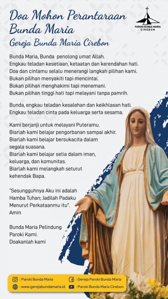 Doa Mohon Perantaran Bunda Maria